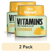 (2 pack) Ninja Thirsti VITAMINS Lemonade Flavored Liquid Water Drops, 1 Flavor Pod, WCFLMND61