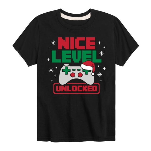 Instant Message - Nice Level Unlocked - Youth Short Sleeve Graphic T-shirt