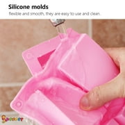 Spencer Set of 2 Silicone Soap Molds, 6 Cavitie Soap Making Cake Baking Mold Pan Bakeware Supplies for Soap Making, Pudding, Muffin, Loaf
