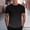 Black, variant on Oalirro Men's Striped Gradient Color Block T-Shirt, Short Sleeve Crew Neck Tee, Fashionable Casual Design for Summer