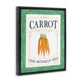 thumbnail image 3 of Stupell Industries Carrot Live Without You Pun Black Framed Floater Canvas Wall Art design by Lara Beeston, 31 x 25, 3 of 9