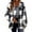 Black, variant on BiZtdJrK Oversized Fashion Coats for Women Button Down Plaid Casual Jacket Turndown Collar Sherpa Fleece Lined Jackets with Chest Pockets Black S