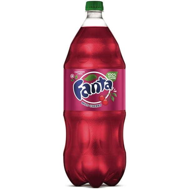  Fanta  Wild  Cherry  Fruit Soda  Soft Drinks 2 Liters 