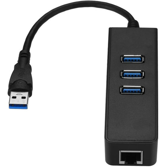 SANOXY 3 Ports USB 3.0 Gigabit Ethernet LAN RJ45 Network Adapter Hub to 1000Mbps for PC