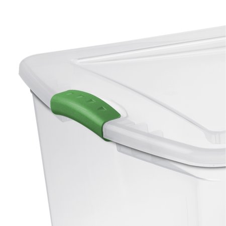 Sterilite 105 Qt. Latch Box Elf Green Case of 4