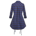 thumbnail image 5 of Rosegal Women's Plus Size Plaid Front Zip Shirt, 5 of 5
