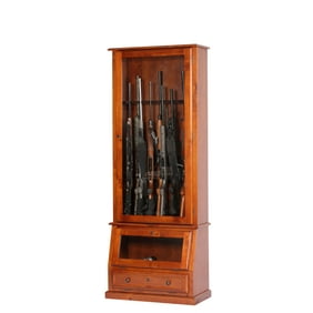 10 Gun Cabinet W Curio Walmart Com
