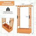 thumbnail image 3 of Gymax 2PCS Raised Garden Bed Vertical Plant Container for Vine Climbing Plant Flower, 3 of 10