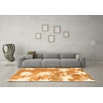 thumbnail image 3 of Ahgly Company Indoor Round Abstract Orange Modern Area Rugs, 8' Round, 3 of 4