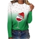 thumbnail image 2 of Pntutb - Camiseta de manga larga con cuello redondo y estampado de ciervos en 3D para mujer Pntutb Pntutb-5518, 2 of 5