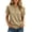 Khaki, variant on Casual Women Shirt Short Sleeve Button Down Loose Fit Blouse Spread Collar For Travel, Office, and Daily Wear Polyester Hot Pink Blouse For Women - L,All Season Blouse For Women For Christmas