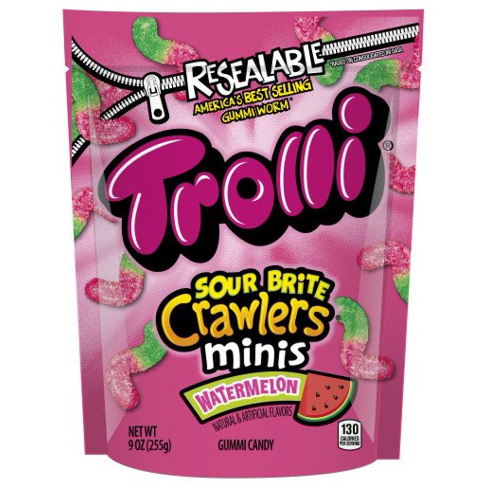 Trolli Sour Brite Crawlers Mini Gummi Candies, 11 Oz.