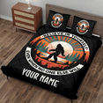 thumbnail image 4 of Lotusprinthandmade Personalized Bigfoot in Forest Quilt Bedding Set (Fold Hem) 5 Sizes (Made in Vietnam) (80x90), bigfoot quilt bedspread, 4 of 5