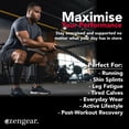 thumbnail image 5 of aZengear Calf Support Compression Sleeves for Shin Splints, Running (Black, S/M), 5 of 8