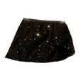 thumbnail image 4 of Jupe Courte Moulante à Paillettes Brillantes pour Femmes, Été, Décontractée, Fête, Boîte de Nuit, Mini-Jupe Scintillante, 4 of 5