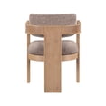 thumbnail image 6 of Meridian Furniture Sacha Brown Linen Textured Fabric Dining Chair (Set of 2), 6 of 9