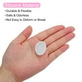 thumbnail image 4 of Uxcell 20 Pcs Moldes Ovalados de Resina de Silicona para Colgantes de Llaveros, Blanco, 4 of 6