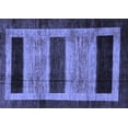 thumbnail image 1 of Ahgly Company Indoor Rectangle Abstract Blue Modern Area Rugs, 5' x 8', 1 of 4