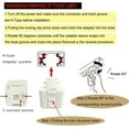 thumbnail image 3 of FSLiving 3-Pack Adjustable Wire Length Frosted White Glass H-Type Track Hanging Light 3.9 Ft Clear Cord E26 Base Pendant Light Fixture,Modern Nordic Loft Aisle Bar Lamp Bulb and Track Not Included, 3 of 7