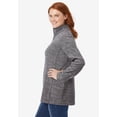 thumbnail image 3 of Woman Within Plus Size Microfleece Quarter-Zip Pullover, 3 of 6