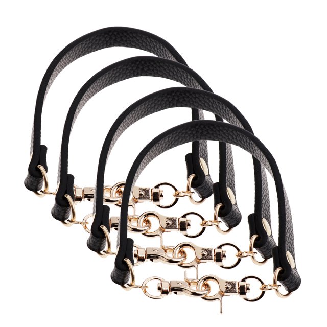 Bolso Corto de cuero PU Sunnimix 4 Piezas Correa Reemplazo Monedero negro
