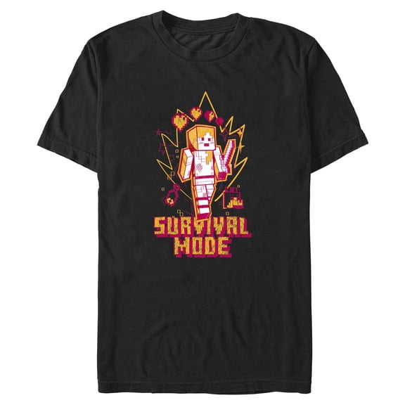 Mens Minecraft The Survival Mode Alex T Shirt