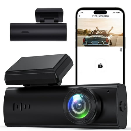 Nexpow Dash Cam for Cars, WIFI FHD 1080P Car Camera, Dashcam Front with WDR Night Vision,170°Wide Angle,24H Parking Mode,Loop Recording, G-Sensor,iOS/Android Mobile App,128G Max
