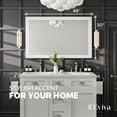 thumbnail image 2 of Eviva Aberdeen 48" White Framed Bathroom Wall Mirror, 2 of 7