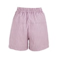 thumbnail image 5 of Only Moment High Waist Casual Shorts Cotton and linen Lightweight Shorts for Women Casual Summer Shorts with Pockets Pink,S, 5 of 9