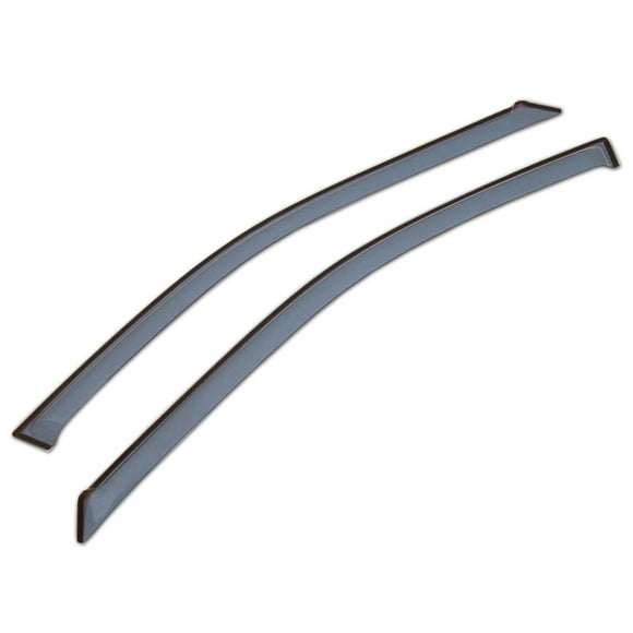 TuningPros LGWV-033 Out-Channel Window Visor Deflector Rain Guard Light Grey 2-pc Set