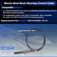 thumbnail image 2 of Unique Bargains 18 Ft No.SSC13418/SSC 134 18 Cable de Control de Dirección de Barco Marino Negro 1 Pc, 2 of 7