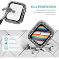 thumbnail image 2 of KOMI 42mm Case Compatible with Apple Watch Case with Screen Protector, Bling Diamond Overall Protective Case Compatible with Apple Watch Series 3/2/1, 42mm, Black, 2 of 9