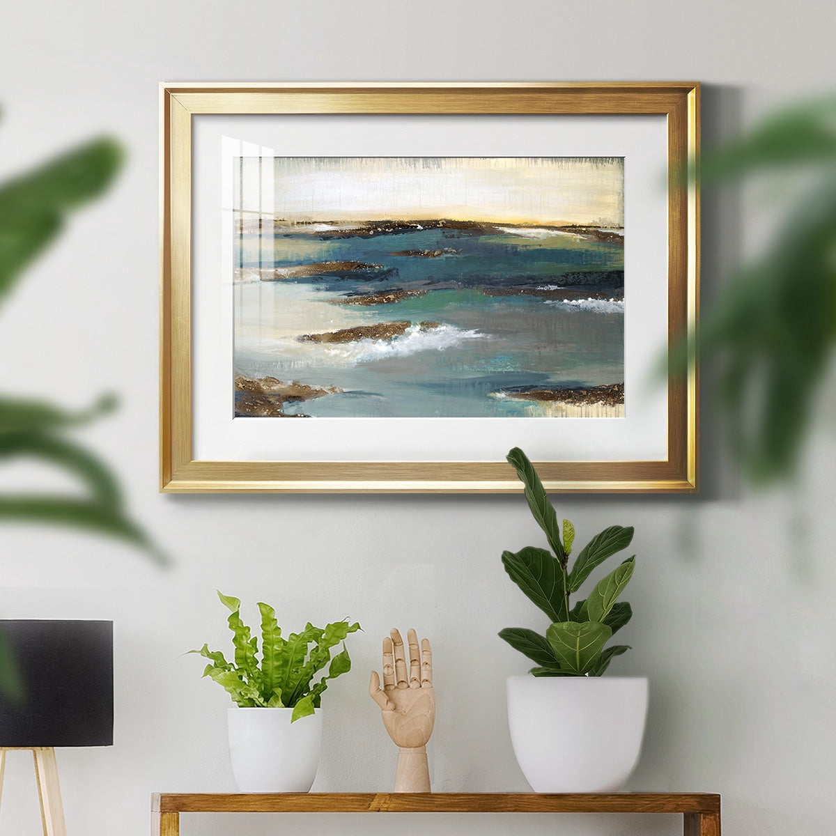 Coastal Bluffs Premium Framed Print - Ready to Hang