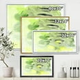 thumbnail image 4 of Designart 'Abstract Pond of Yellow and Green' Modern Framed Canvas Wall Art Print, 4 of 5