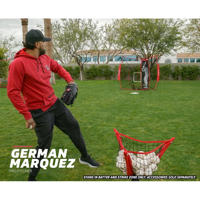 PowerNet Strike Zone Pitching Aid for 8x8 Softball & Baseball Net, Baseball Training Equipment for Pitching Drills and Location Accuracy, Solo or Team Pitcher Training Aid, Attachment Only