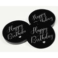 thumbnail image 3 of Inkdotpot Silver Foil Paper Hang Tags Happy Birthday Favor Tags 100 Pieces, 3 of 7