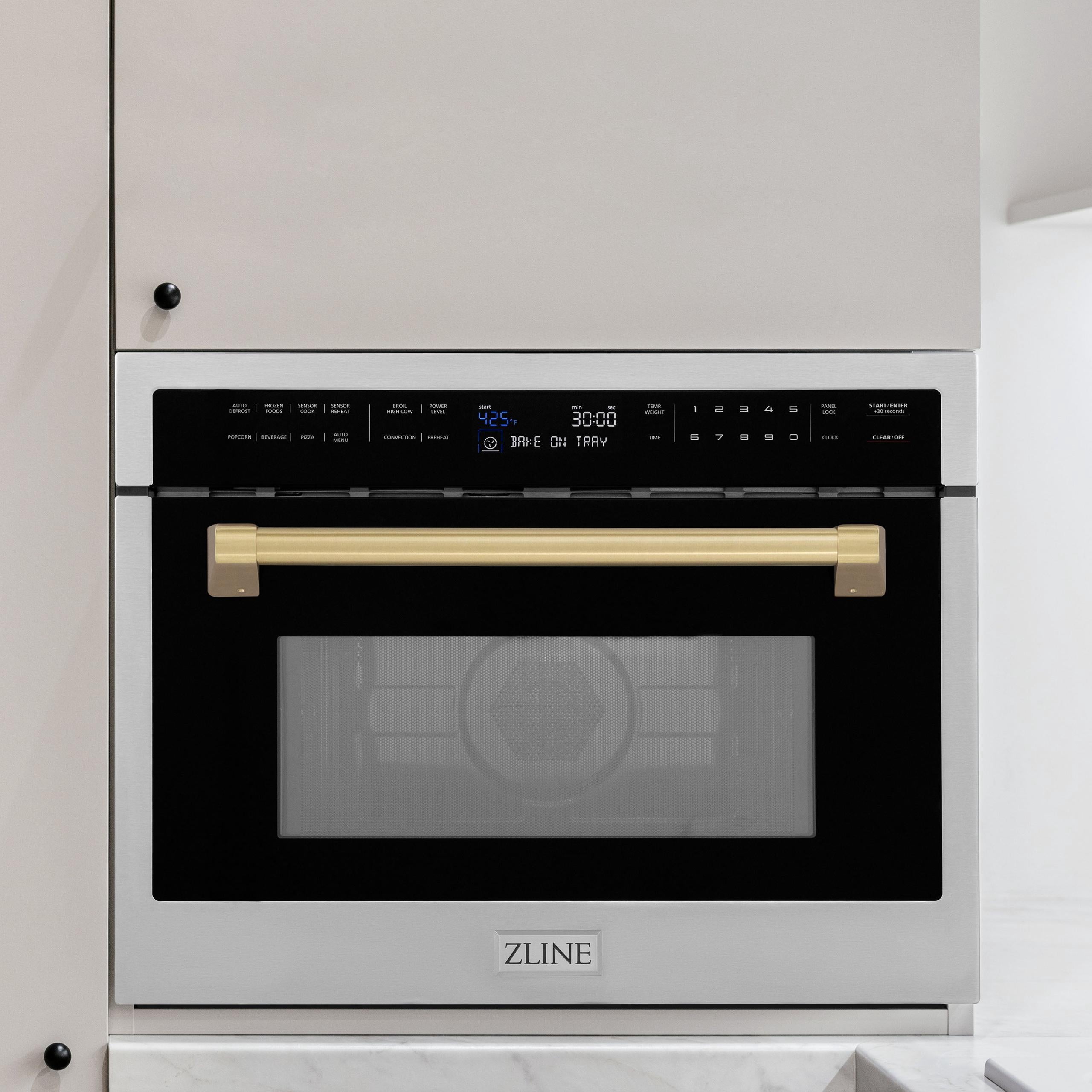 ZLINE Autograph Edition 24" 3rd Rack Top Control Built-In Tall Tub Dishwasher in White Matte with Matte Black Handle, 51dBa (DWVZ-WM-24-MB)