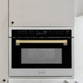 thumbnail image 5 of ZLINE Autograph Edition 24" 3rd Rack Top Control Built-In Tall Tub Dishwasher in White Matte with Matte Black Handle, 51dBa (DWVZ-WM-24-MB), 5 of 5