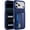 Blue, variant on Dteck Hidden Wallet Back Case for iPhone 17 Pro Max,Shockproof TPU+PC Case with Credit Card Slot RFID Blocking Kickstand Cover,Blue