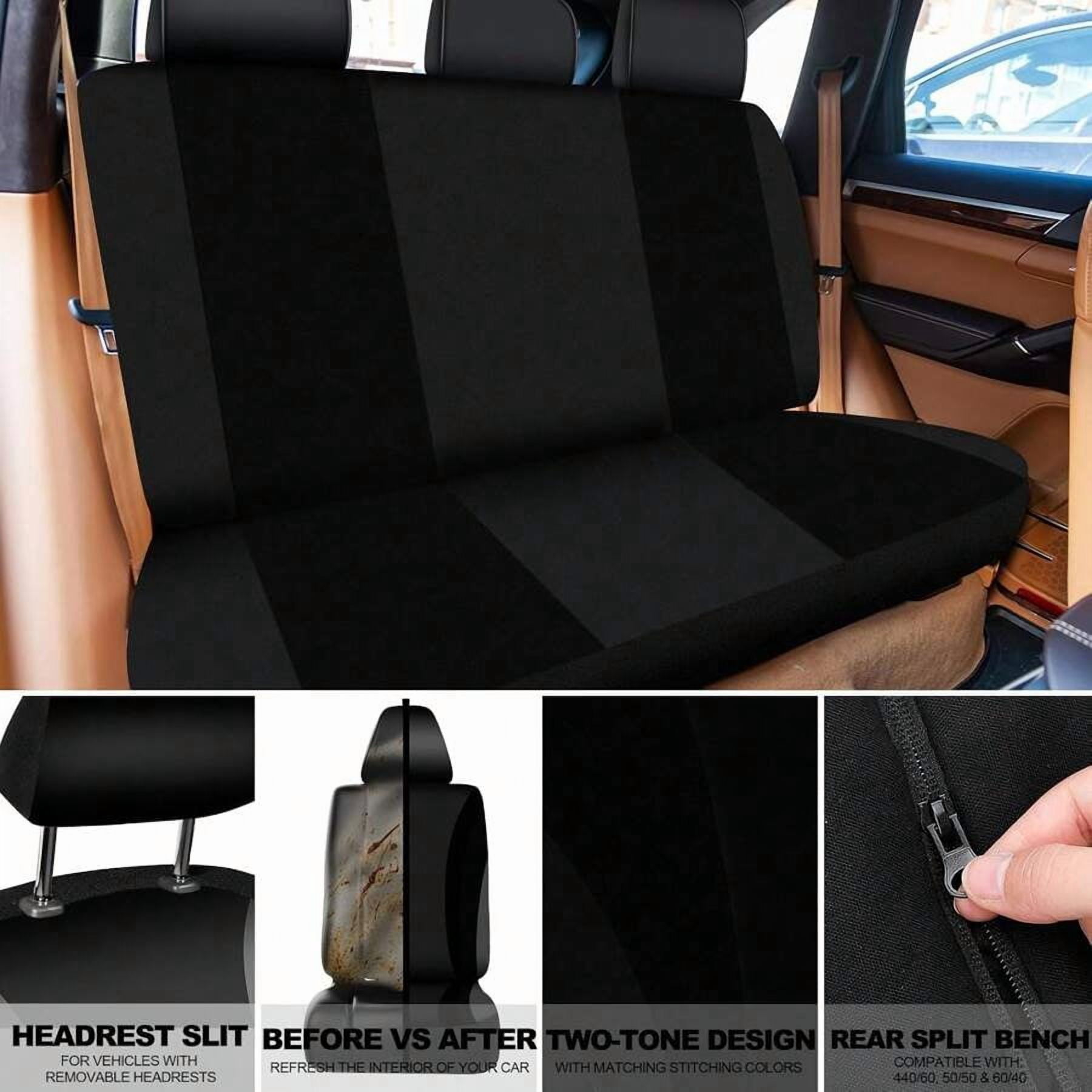 35-Piece Car Seat Cover Set With Steering Wheel Cover, Cup Holder Coasters, Shoulder Pads, And Accessories - Polyester Fabric Interior Decor Kit Without Filler,Pink Car Stuff  Blue