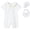 Silver Cross 3pcs, variant on pureborn Baby Boys Baptism Romper Cotton Long Sleeve Christening Jumpsuit For Infant Boy Baptism Outfit White Newborn
