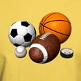 thumbnail image 3 of CafePress - Sports Balls Light T Shirt - Men's Classic Graphic T-Shirt, 3 of 4
