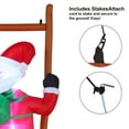 thumbnail image 5 of 6 FT Christmas Inflatable Climbing Santa, Hanging Inflatable Christmas Yard Decorations with Build-in LEDs, Blow Up Inflatables for Xmas Party Indoor, Outdoor, Yard, G Xmas Christmas Decorations, 5 of 5