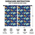 thumbnail image 2 of Blackout Kids Curtains,DarkBlue Cartoon Dinosaurs Pattern Childrens Insulated Curtains Set Of 2,Bedroom Essentials,Toddler Room Decor 52"x84", 2 of 5