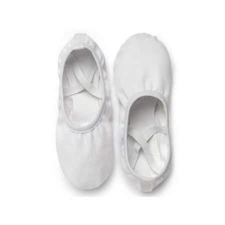 

Ymiytan Women s Dance Shoe Slip On Flats Round Toe Ballet Shoes Practice Nonslip Lightweight Canvas Slipper White 5Y/7