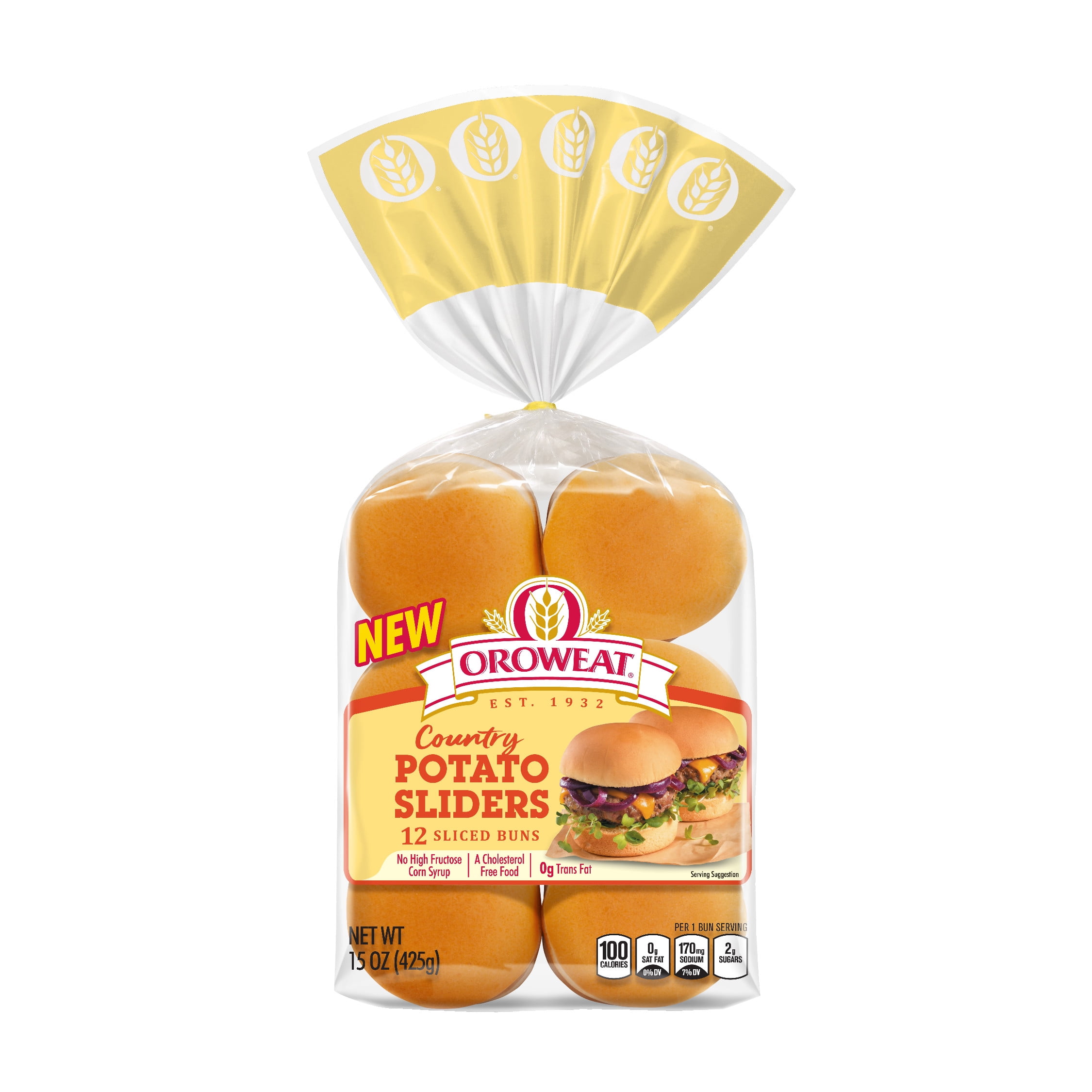 Oroweat Country Potato Buns 12 count