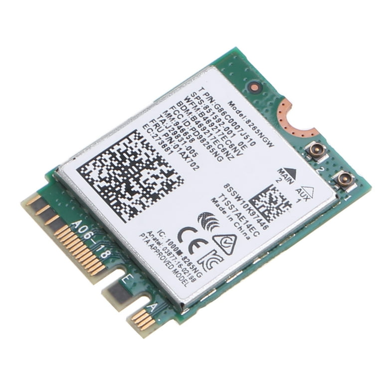 Carte Réseau M.2 Type 2230 WIFI Intel Dual Band Wireless-AC 8265 (900N + BT  4.0) à prix bas
