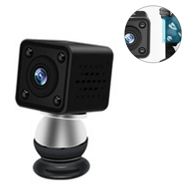 Mini cámara WiFi 1080P HD Cámara inalámbrica portátil Niñera Cámara Oficina de mascotas Garaje Cámara de seguridad para el hogar IR Visión nocturna 140 ° Gran angular Detección de movimiento Adepaton 2035627