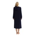 thumbnail image 7 of Baywell Womens Hooded Zipper Bathrobe Zip Up House Coat Long Sleeve Housecoats Full Length House Dress Loungewear Long Nightgown with Pockets MZ-Navy Blue, 7 of 7