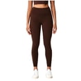 thumbnail image 3 of oelaio Workout Tights for Women Seamless Scrunch Leggings Butt Lifting Gym Yoga Pants High Waisted Athletic Leggings Brown XL, 3 of 6